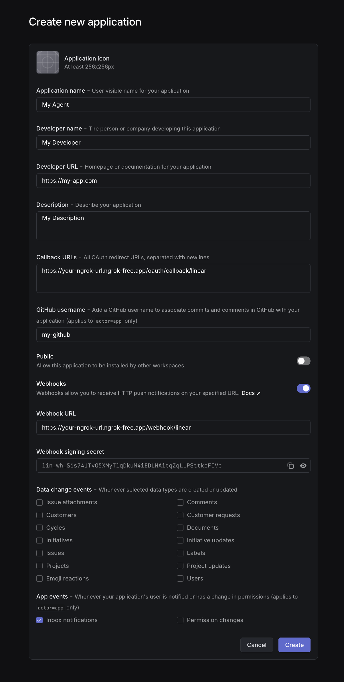 Linear App Setup